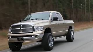 LIFTED DODGE RAM 2WD ON 20x12 and 35s  Maxtrac 75 lift [upl. by Couq]