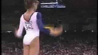 Dominique Moceanu  1996 Olympics Team Optionals  Floor Exercise [upl. by Dorcy]