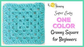 Super Easy Granny Square for Beginners  The Secret Yarnery [upl. by Croom]