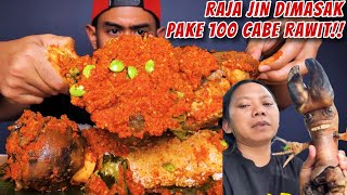 DITANTANG DEDE INOEN MUKBANG RAJA JIN [upl. by Enibas]