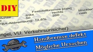 ⏩ HandbremseFeststellbremse fest  defekt  Mögliche Ursachen  Fehlersuche Sebring Tutorial HD [upl. by Farley801]