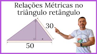 Relações métricas no triângulo retângulo exercícios [upl. by Odysseus]