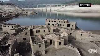 Stunning video shows Aceredo ghost village revealed by drought [upl. by Kynan]