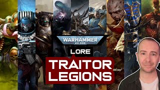 The NINE TRAITOR LEGIONS of the Chaos Space Marines  Warhammer 40000 Lore Explained [upl. by Thais201]