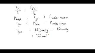 500cm3 oxygen was collected over water at 30C and 752mmHg pressure What is the volume of dry O2 [upl. by Anihpesoj568]