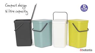 Brabantia Sort amp Go waste bins for easy waste separating  Brabantia [upl. by Ezara]