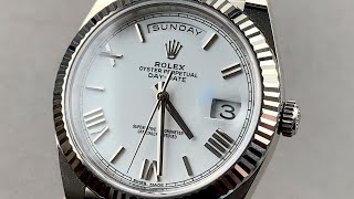 Rolex DayDate 228239 Rolex Watch Review [upl. by Etnoek674]