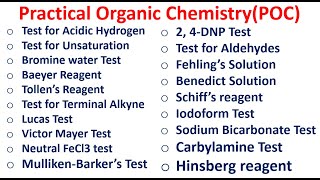 Practical Organic Chemistry  POC  Organic in 1 Shot  JEE NEET Revision  neet organic [upl. by Quirita922]