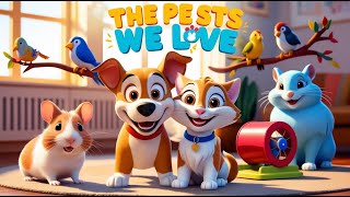 Pets We Love  Kids English Poem  The Kids Program [upl. by Noraf615]