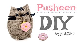 Pusheen the Cat häkeln 🍩 Do it Yourself Amigurumi  Katze by justMiko [upl. by Notreb628]