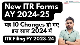 New ITR Forms For AY 202425 Issued  Income Tax Filing 202425  ITR 202425 Start Date [upl. by Eldwin]