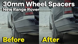 Is It Safe to Install 30mm Wheel Spacers on 2023 Land Rover Range RoverBefore and AfterBONOSS [upl. by Haikezeh]