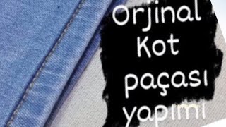 ÇOK KOLAY ORJINAL KOT PANTOLON PAÇASI KISALTMA pratikyöntemler [upl. by Ennaeed]