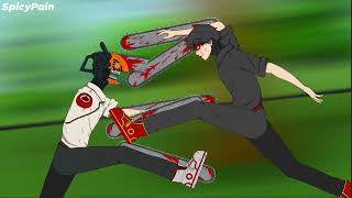 Chainsaw Man vs Black Denji Full [upl. by Jueta]