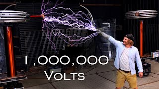 Catching Lightning From 1000000v Tesla Coil Ft ArcAttack [upl. by Norb462]