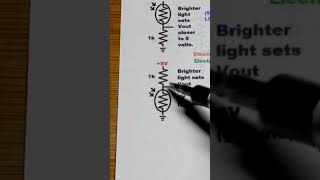 Adjusting Lowside LDR Voltage Divider Sensitivity short shorts electronics [upl. by Rushing317]