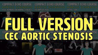 〖Echocardiography〗 Aortic valve stenosis full version 💖 [upl. by Thacker]