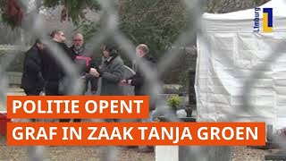 Beelden politie opent graf in zaak Tanja Groen [upl. by Glori378]