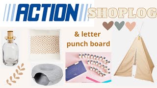 Action shoplog amp letter punch board [upl. by Irdua]