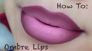 HOW TO  Ombre Lips Drugstore Products [upl. by Uttasta]