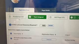 How to submit a player to the FA Whole Game system 2021 Player Registration [upl. by Aicercal933]