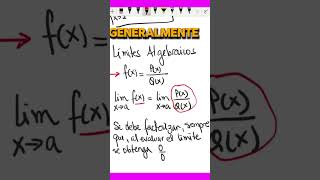 ¿Qué son Límites ALGEBRAICOS Los Limites Algebraicos son aquellos [upl. by Koenig]