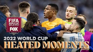 2022 FIFA World Cup Top 10 HEATED moments ft Emiliano Martínez Luka Modrić and João Félix [upl. by Heimer764]