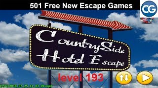 Walkthrough 501 Free New Escape Games level 193  Country side hotel escape  Complete Game [upl. by Archibold808]