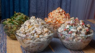 4 Salate in 20 Minuten fürs neue Jahr Günstige Rezepte Unglaublich lecker und einfach №213 [upl. by Adyam]