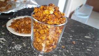 HomeMade Nutless and Fruitless Granola Recipe Cook with Rayo [upl. by Lisabeth]