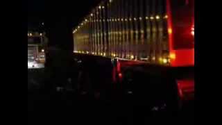 2012 Semi truck light show part 2 [upl. by Christin558]