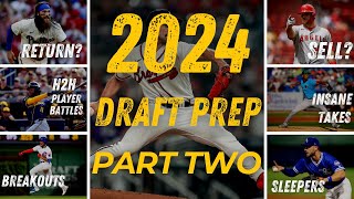 2024 FANTASY BASEBALL DRAFT PREP PART TWO  fantasybaseball fantasybaseballadvice draftprep [upl. by Ettennal]