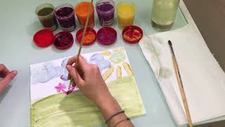 PINTURAS A BASE DE FRUTAS Y VEGETALES Michelle Rosenstock [upl. by Ecirehs]