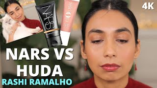 NARS Tinted Moisturiser VS Huda Beauty GloWish Skin Tint  8 Hour Wear Test amp Review [upl. by Kalman]