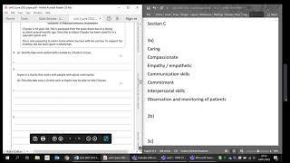 Unit 2 Working in care  Exam paper walkthrough  JUNE ‘22 PART 2 📝📝 [upl. by Laro678]