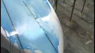 How to Glass A Surfboard  Glassing Surfboard Bottom [upl. by Durant218]