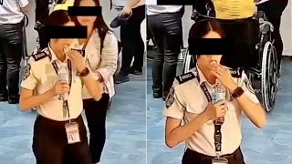 Airport Security Officer in the Philippines tried to swallow stolen money from the passenger [upl. by Obrien]