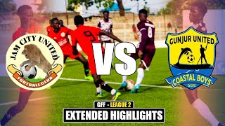 Gunjur United 0  0 Jam City ⚽GFF LEAGUE 2  Extended Highlights Round 2 [upl. by Ydnil249]