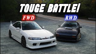 TOUGE BATTLE  Integra DC2 vs RX7 FC3S ROUND 1 [upl. by Lovich]