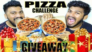 Dominos Pizza Challenge India  20000 SUBS GIVEAWAY CONTEST  Food Challenge India Episode24 [upl. by Melinde212]