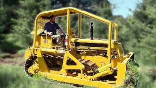 First time operating a bulldozer  FINALLY putting the Cat D47U to work [upl. by Inus]