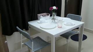 IKEA Hyderabad MELLTORP  ADDE Compact Dining Table and 2 chairs [upl. by Kramer]