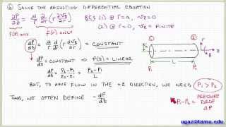 Applying the NavierStokes Equations part 3  Lecture 48  Chemical Engineering Fluid Mechanics [upl. by Elleret868]