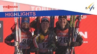 Highlights Jessica Diggins makes back to back in Toblach FIS Cross Country [upl. by Ninette]