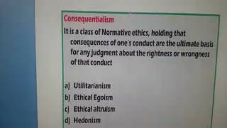 Consequentialism ethics [upl. by Karlyn]