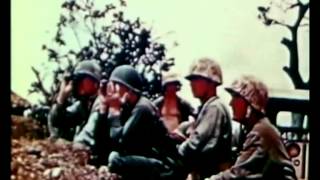 The 6th Marine Division on Okinawa  1945 Authentic Colour Film [upl. by Hayouqes985]