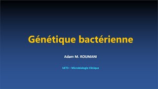 Microbio  Génétique bactérienne [upl. by Adnuhs]