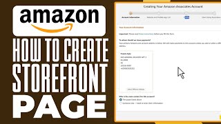 How To Create An Amazon Storefront Page 2024 Simple Guide [upl. by Stouffer]