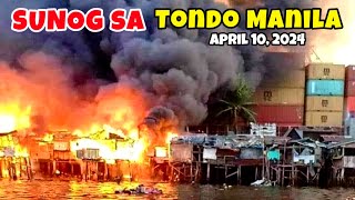 Sunog sa Isla Puting Bato Tondo Manila April 10 2024 [upl. by Loyce108]