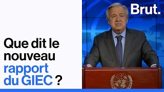 Que dit le nouveau rapport du GIEC [upl. by Acnaib]